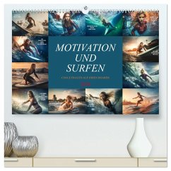 Cover Motivation und Surfen (hochwertiger Premium Wandkalender 2026 DIN A2 quer), Kunstdruck in Hochglanz