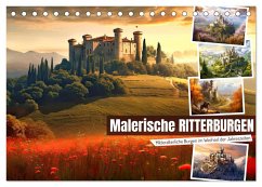 Malerische Ritterburgen (Tischkalender 2026 DIN A5 quer), CALVENDO Monatskalender