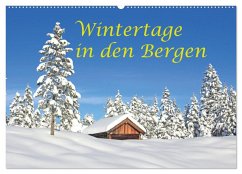 Cover Wintertage in den Bergen (Wandkalender 2026 DIN A2 quer), CALVENDO Monatskalender