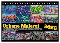 Cover Urbane Malerei (Tischkalender 2026 DIN A5 quer), CALVENDO Monatskalender