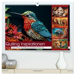 Quilling Inspirationen (hochwertiger Premium Wandkalender 2026 DIN A2 quer), Kunstdruck in Hochglanz