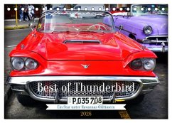 Best of Thunderbird - Ein Star unter Havannas Oldtimern (Tischkalender 2026 DIN A5 quer), CALVENDO Monatskalender