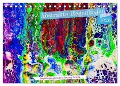 Cover Abstrakte Regenbogen (Tischkalender 2026 DIN A5 quer), CALVENDO Monatskalender