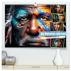 Cover Die Menschen sind bunt (hochwertiger Premium Wandkalender 2026 DIN A2 quer), Kunstdruck in Hochglanz