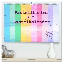 Cover Pastellbunter DIY-Bastelkalender (hochwertiger Premium Wandkalender 2026 DIN A2 quer), Kunstdruck in Hochglanz