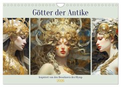 Cover Götter der Antike. Inspiriert von den Bewohnern des Olymp (Wandkalender 2026 DIN A4 quer), CALVENDO Monatskalender