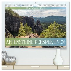 Cover Affensteine Perspektiven - Elbsandstein (hochwertiger Premium Wandkalender 2026 DIN A2 quer), Kunstdruck in Hochglanz