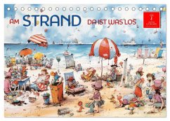 Cover Am Strand da ist was los (Tischkalender 2026 DIN A5 quer), CALVENDO Monatskalender