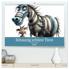 Creepy Creatures (hochwertiger Premium Wandkalender 2026 DIN A2 quer), Kunstdruck in Hochglanz