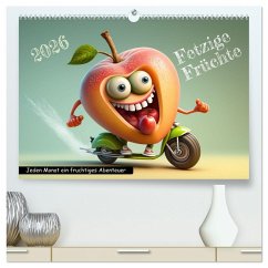 Fetzige Früchte (hochwertiger Premium Wandkalender 2026 DIN A2 quer), Kunstdruck in Hochglanz