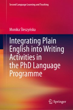 Cover Integrating Plain English into Writing Activities in the PhD Language Programme