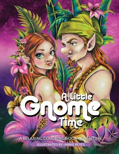 Cover A Little Gnome Time. A Relaxing Coloring Book Adventure