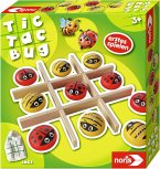 Noris 606012102 - Tic Tac Bug mit Bienen & Marienkäfer, Holz, Erstes Spielen ab 3 Jahre