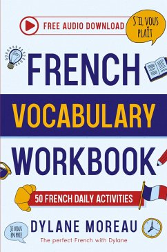 Cover French Vocabulary Workbook - 50 French Vocabulary Activities for Daily Practices