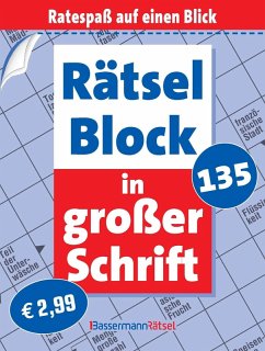 Cover Rätselblock in großer Schrift 135 (5 Exemplare à 2,99 EUR)