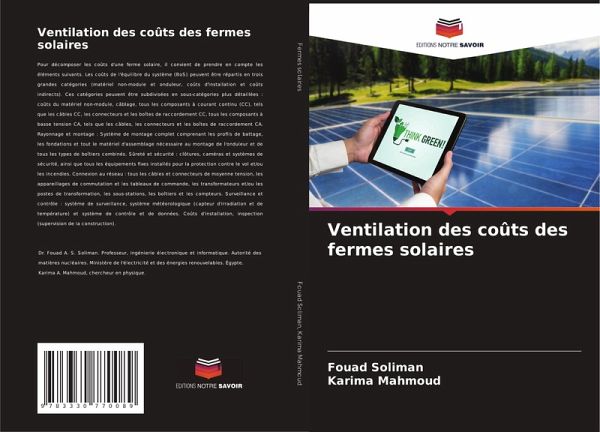 Ventilation des coûts des fermes solaires