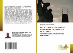 LES ATTRIBUTS DE DIEU A LA LUMIERE DES SAINTES ECRITURES