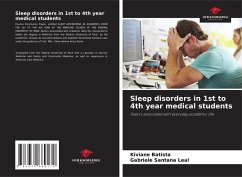 Cover Sleep disorders in 1st to 4th year medical students