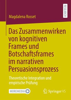 Das Zusammenwirken von kognitiven Frames und Botschaftsframes im narrativen Persuasionsprozess - Rosset, Magdalena