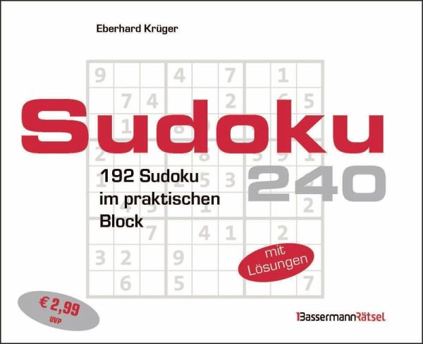 Sudokublock 240 (5 Exemplare à 2,99 EUR)
