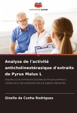 Analyse de l'activité anticholinestérasique d'extraits de Pyrus Malus L
