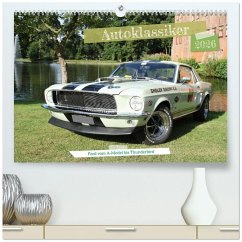 Autoklassiker Ford vom A-Model bis Thunderbird (hochwertiger Premium Wandkalender 2026 DIN A2 quer), Kunstdruck in Hochglanz