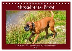 Cover Muskelprotz Boxer (Tischkalender 2026 DIN A5 quer), CALVENDO Monatskalender