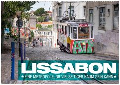 Lissabon - Eine Metropole, die vielseitiger kaum sein kann. (Wandkalender 2026 DIN A2 quer), CALVENDO Monatskalender