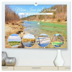 Meine Isar bei Geretsried (hochwertiger Premium Wandkalender 2026 DIN A2 quer), Kunstdruck in Hochglanz