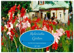 Cover Malerische Gärten - Im Stile des Impressionismus (Wandkalender 2026 DIN A2 quer), CALVENDO Monatskalender