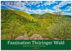Cover Faszination Thüringer Wald (Tischkalender 2026 DIN A5 quer), CALVENDO Monatskalender