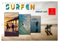 Surfen - einfach cool (Tischkalender 2026 DIN A5 quer), CALVENDO Monatskalender