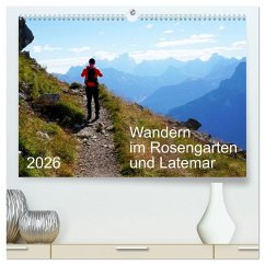 Cover Wandern im Rosengarten und Latemar (hochwertiger Premium Wandkalender 2026 DIN A2 quer), Kunstdruck in Hochglanz