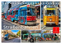 Straßenbahnen - flott unterwegs (Tischkalender 2026 DIN A5 quer), CALVENDO Monatskalender