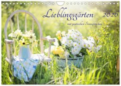 Lieblingsgärten mit poetischen Sinnsprüchen (Wandkalender 2026 DIN A4 quer), CALVENDO Monatskalender