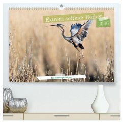 Cover Extrem seltene Reiher (hochwertiger Premium Wandkalender 2026 DIN A2 quer), Kunstdruck in Hochglanz