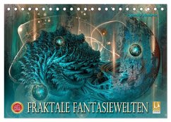 Fraktale Fantasiewelten (Tischkalender 2026 DIN A5 quer), CALVENDO Monatskalender