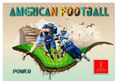 American Football - Power (Tischkalender 2026 DIN A5 quer), CALVENDO Monatskalender