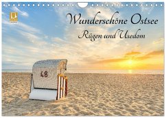 Cover Wunderschöne Ostsee Rügen und Usedom (Wandkalender 2026 DIN A4 quer), CALVENDO Monatskalender