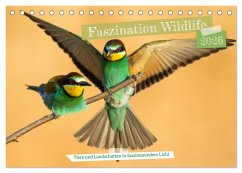 Cover Faszination Wildlife (Tischkalender 2026 DIN A5 quer), CALVENDO Monatskalender