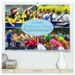 Cover Lübecker Drachenboot Festival - Das sportliche Event im Lübecker Klughafen (hochwertiger Premium Wandkalender 2026 DIN A2 quer), Kunstdruck in Hochglanz