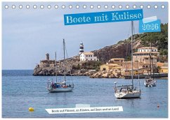 Boote mit Kulisse (Tischkalender 2026 DIN A5 quer), CALVENDO Monatskalender Boote mit Kulisse (Tischkalender 2026 DIN A5 quer), CALVENDO Monatskalender