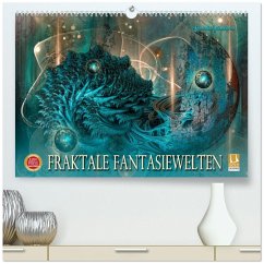 Fraktale Fantasiewelten (hochwertiger Premium Wandkalender 2026 DIN A2 quer), Kunstdruck in Hochglanz