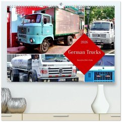 Cover German Trucks - Deutsche LKW in Kuba (hochwertiger Premium Wandkalender 2026 DIN A2 quer), Kunstdruck in Hochglanz