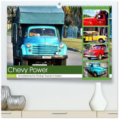 Cover CHEVY POWER - Amerikanische Pickup Trucks in Kuba (hochwertiger Premium Wandkalender 2026 DIN A2 quer), Kunstdruck in Hochglanz