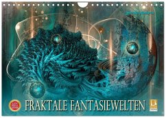 Fraktale Fantasiewelten (Wandkalender 2026 DIN A4 quer), CALVENDO Monatskalender