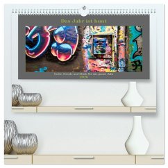 Cover Das Jahr ist bunt. Farbe, Freude und Glück für das ganze Jahr. (hochwertiger Premium Wandkalender 2026 DIN A2 quer), Kunstdruck in Hochglanz