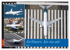 Airliners Air-to-air (Tischkalender 2026 DIN A5 quer), CALVENDO Monatskalender
