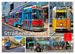 Straßenbahnen - flott unterwegs (Wandkalender 2026 DIN A2 quer), CALVENDO Monatskalender