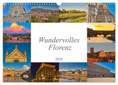 Cover Wundervolles Florenz (Wandkalender 2026 DIN A3 quer), CALVENDO Monatskalender